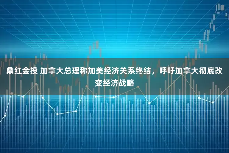 鼎红金投 加拿大总理称加美经济关系终结，呼吁加拿大彻底改变经济战略